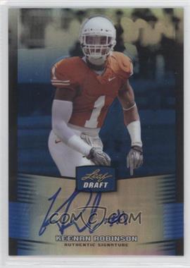 2012 Leaf Metal Draft - [Base] - Blue #KR1 - Keenan Robinson /25