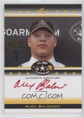 2012 Leaf U.S. Army All-American Bowl - Bowl Selection Tour Autographs - Red Ink Holiday Bonus #TA-AB1 - Alex Balducci /1