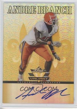 2012 Leaf Valiant - [Base] - Yellow #AB1 - Andre Branch /10