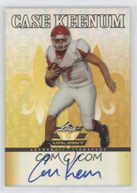 2012 Leaf Valiant - [Base] - Yellow #CK1 - Case Keenum /10