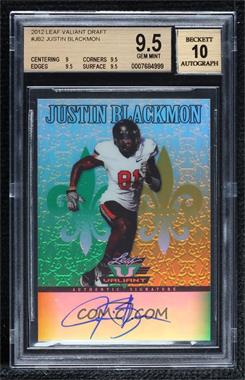 2012 Leaf Valiant - [Base] #JB2 - Justin Blackmon [BGS 9.5 GEM MINT]