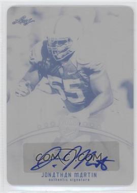 2012 Leaf Young Stars - Autograph - Printing Plate Black #JM1 - Jonathan Martin /1