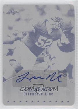2012 Leaf Young Stars - [Base] - Printing Plate Black Autograph #55 - Lucas Nix /1