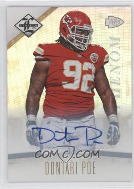 2012 Limited - [Base] - Monikers Gold #168 - Phenom - Dontari Poe /25