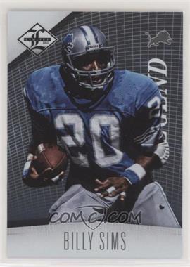 2012 Limited - [Base] #138 - Legend - Billy Sims /349