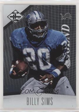 2012 Limited - [Base] #138 - Legend - Billy Sims /349