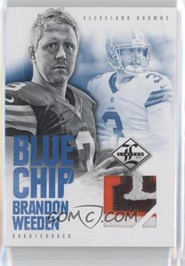 2012 Limited - Blue Chip Materials - Jerseys Prime #6 - Brandon Weeden /25