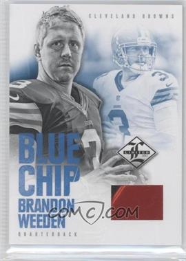 2012 Limited - Blue Chip Materials - Shoes #6 - Brandon Weeden /49