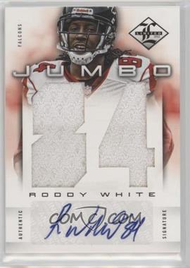 2012 Limited - Jumbo Materials Signatures - Jersey Numbers Prime #24 - Roddy White /5