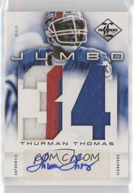 2012 Limited - Jumbo Materials Signatures - Jersey Numbers Prime #33 - Thurman Thomas /5