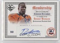 Ronnie Hillman #/25