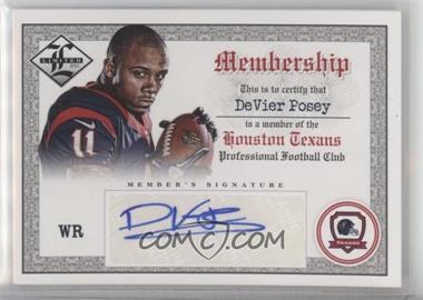 2012 Limited - Membership #27 - DeVier Posey /25