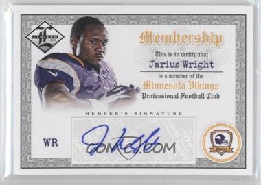 2012 Limited - Membership #28 - Jarius Wright /99