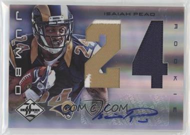 2012 Limited - Rookie Jumbo Materials - Jersey Numbers Signatures Prime #13 - Isaiah Pead /25