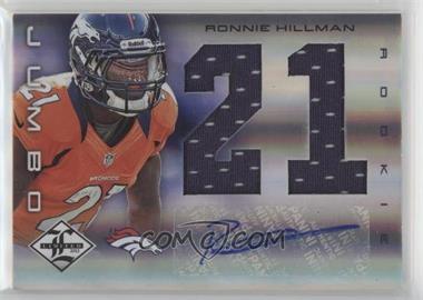 2012 Limited - Rookie Jumbo Materials - Jersey Numbers Signatures #24 - Ronnie Hillman /49