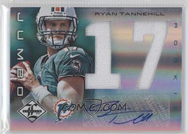 2012 Limited - Rookie Jumbo Materials - Jersey Numbers Signatures #4 - Ryan Tannehill /49