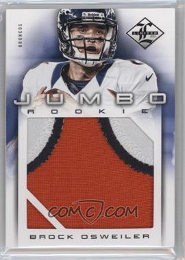 2012 Limited - Rookie Jumbo Materials - Prime #7 - Brock Osweiler /49