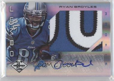 2012 Limited - Rookie Jumbo Materials - Signatures Prime #22 - Ryan Broyles /25