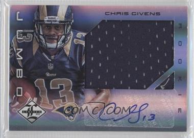 2012 Limited - Rookie Jumbo Materials - Signatures #27 - Chris Givens /49