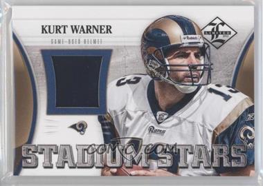 2012 Limited - Stadium Stars Helmets #18 - Kurt Warner /75