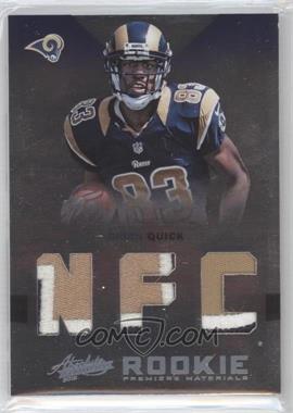 2012 Panini Absolute - [Base] - AFC/NFC Prime #206 - Rookie Premiere Materials - Brian Quick /25