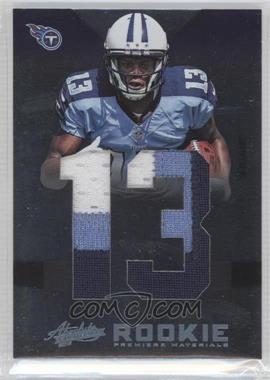 2012 Panini Absolute - [Base] - Jumbo Jersey Number Prime #218 - Rookie Premiere Materials - Kendall Wright /10