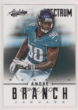 2012 Panini Absolute - [Base] - Spectrum Black #198 - Rookies - Andre Branch /25