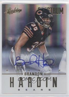 2012 Panini Absolute - [Base] - Spectrum Gold Autographs #108 - Rookies - Brandon Hardin /299