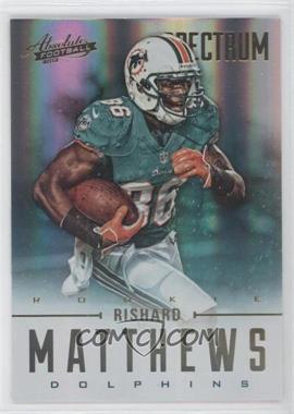 2012 Panini Absolute - [Base] - Spectrum Gold #179 - Rookies - Rishard Matthews /25