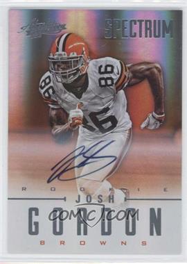 2012 Panini Absolute - [Base] - Spectrum Platinum Autographs #137 - Rookies - Josh Gordon /25