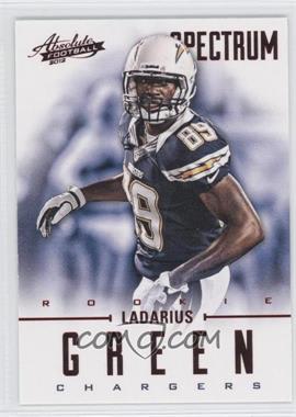 2012 Panini Absolute - [Base] - Spectrum Red #157 - Rookies - Ladarius Green