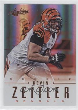 2012 Panini Absolute - [Base] #154 - Rookies - Kevin Zeitler /399