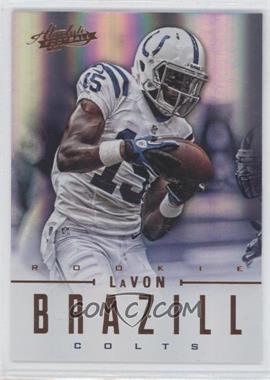 2012 Panini Absolute - [Base] #158 - Rookies - LaVon Brazill /399