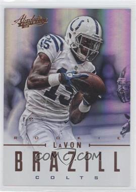 2012 Panini Absolute - [Base] #158 - Rookies - LaVon Brazill /399