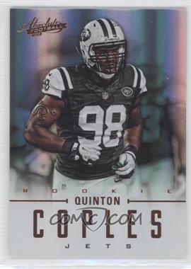 2012 Panini Absolute - [Base] #177 - Rookies - Quinton Coples /399
