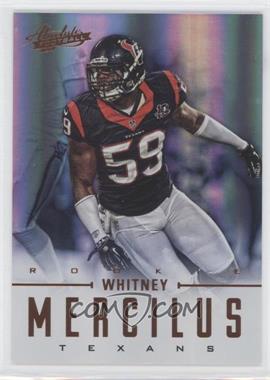 2012 Panini Absolute - [Base] #195 - Rookies - Whitney Mercilus /399