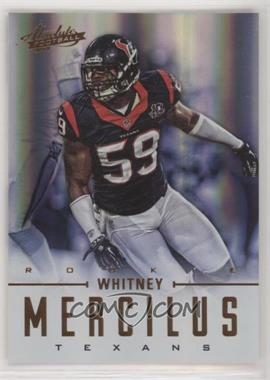 2012 Panini Absolute - [Base] #195 - Rookies - Whitney Mercilus /399