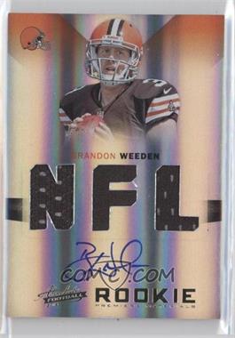 2012 Panini Absolute - [Base] #205 - Rookie Premiere Materials - Brandon Weeden /299