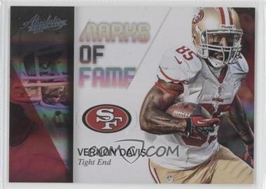 2012 Panini Absolute - Marks of Fame - Spectrum #25 - Vernon Davis /100