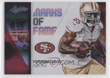 2012 Panini Absolute - Marks of Fame - Spectrum #25 - Vernon Davis /100