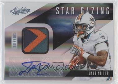 2012 Panini Absolute - Star Gazing Materials - Prime Signatures #20 - Lamar Miller /25