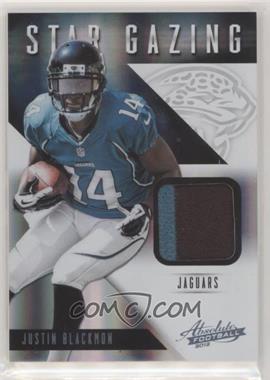 2012 Panini Absolute - Star Gazing Materials - Prime #18 - Justin Blackmon /49