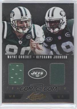 2012 Panini Absolute - Team Tandems Materials #18 - Wayne Chrebet, Keyshawn Johnson /50