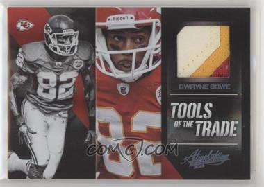 2012 Panini Absolute - Tools of the Trade Black Materials - Prime #25 - Dwayne Bowe /10 [Noted]