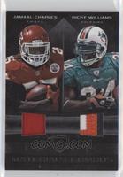 Jamaal Charles, Ricky Williams #/49