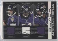  Joe Flacco, Ray Lewis, Ray Rice #/50