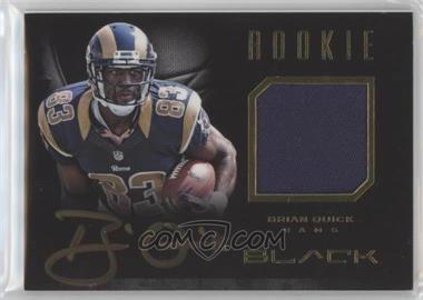 2012 Panini Black - Rookie Signature Materials - Gold Prime #32 - Brian Quick /99