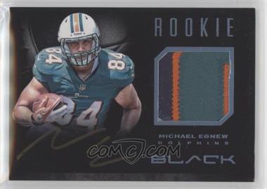 2012 Panini Black - Rookie Signature Materials - Platinum Prime #26 - Michael Egnew /49