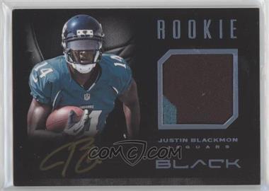 2012 Panini Black - Rookie Signature Materials - Platinum Prime #5 - Justin Blackmon /49