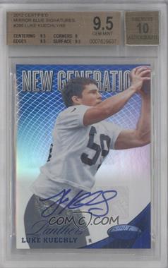 2012 Panini Certified - [Base] - Mirror Blue Signatures #286 - New Generation - Luke Kuechly /49 [BGS 9.5 GEM MINT]